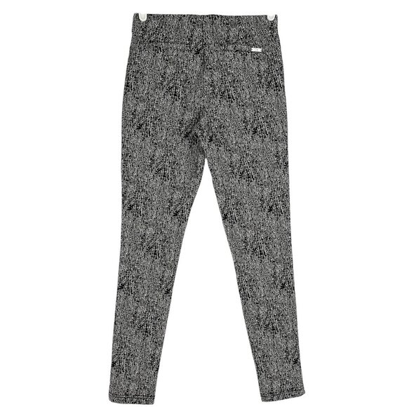 Calvin Klein Women's Pull-on Stretch Skinny Black White Leggings Pants Size 2 - Picture 2 of 12